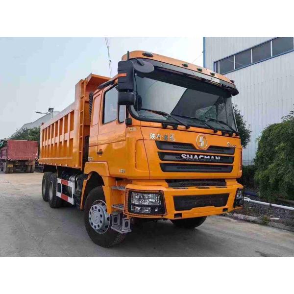 Neon Red Heavy Dump Truck 20 Cubic Yards Capacity MAN Axle Collision Mitigation System