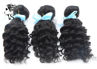 100% Malaysian Remy Unprocessed Human Hair Weave Bundles Deep Wave Natural Black