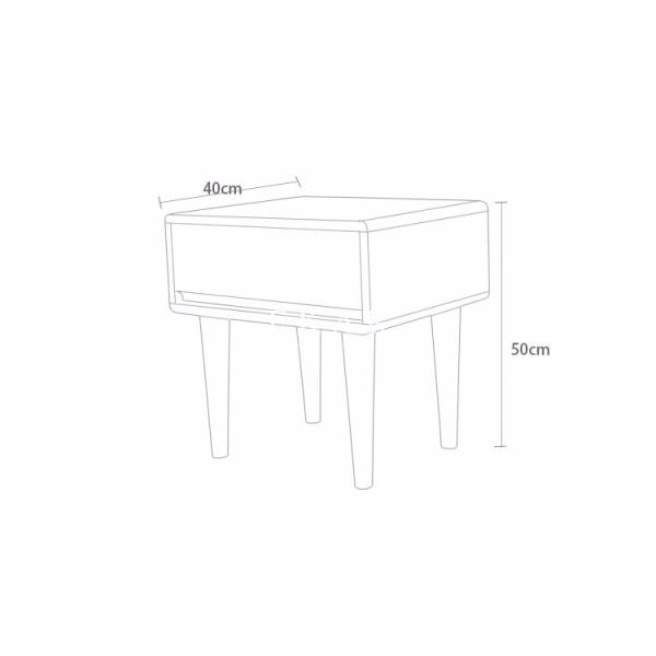 European Bedroom Furniture 4 Legs Wooden Bedside Night Stand Tables