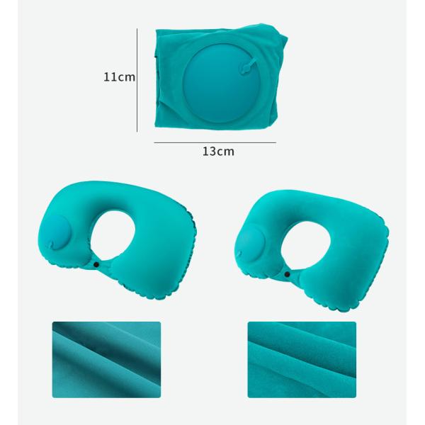 Lightweight and Compact Inflatable U Shape Travel Pillow for Comfortable Car Rides