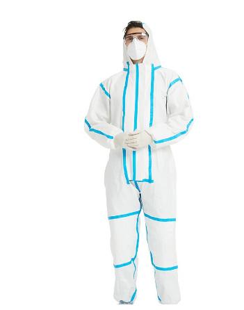 Impervious Medical Protective Clothing Coveralls With High Breathable