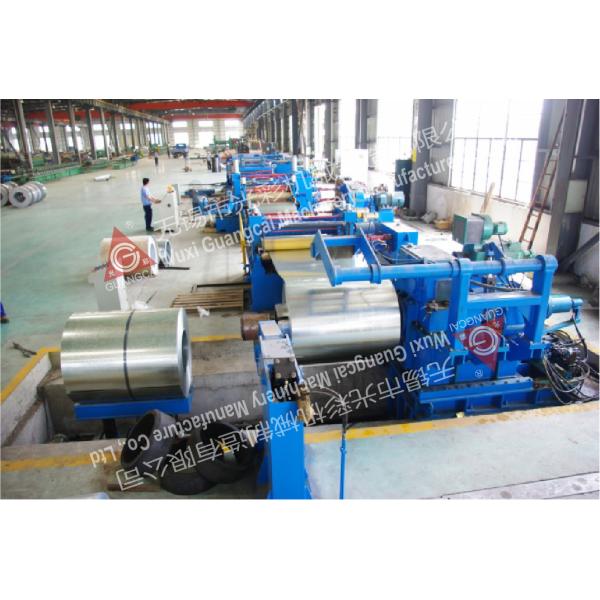 Hydraulic Aluminum / Steel Coil Slitting Line Cold Rolled Steel Sheet Slitting Equipment