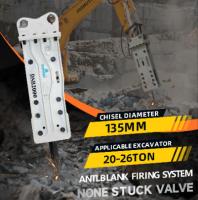 Excavateur Hydraulique Casseur de roche Casseur de marteau Minage Vibration à haute fréquence Casseur hydraulique usine OEM