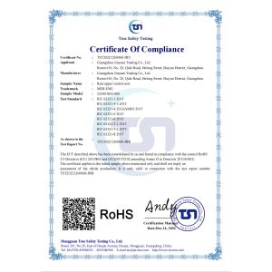 Guangzhou Jinyuan Auto Parts Co., Ltd. Certifications