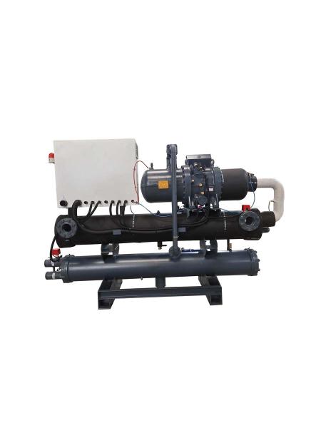 Water Cooled Screw Compressor Chiller 200HP 200Kw/Hr Semi Hermetic High Circulation Flow