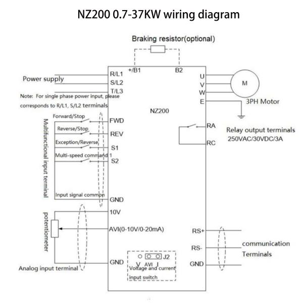380V 220V низковольтный инвертор 11kw Мини простой векторный контроль
