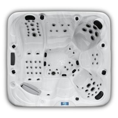 Extra Large Acrylic 6 People Spa Hot Tub Whirlpools Bathtub With 93 Jets
