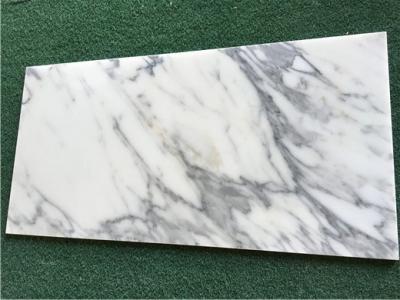 White Calacatta Marble Natural Stone Tile For Bathroom 10mm Thickness