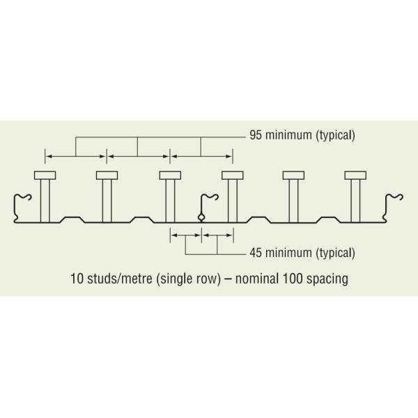 крен палубы пола 300mm Condeck формируя машину Zincalume гальванизировал стальной металл