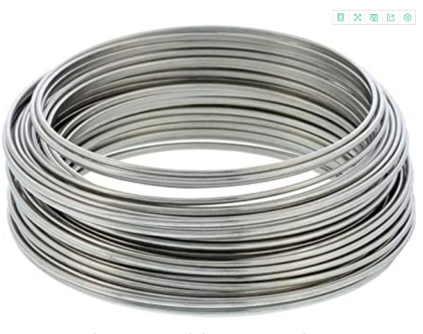 Fio de aço inoxidável SS304 ultrafino 0,2 mm 0,4 mm Fio de ferro de aço SS
