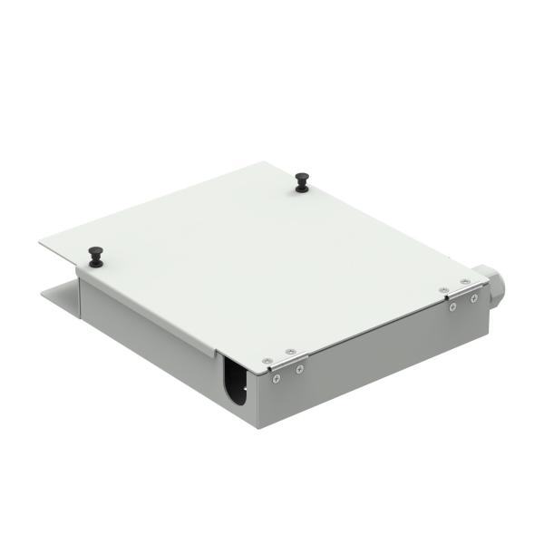 Caixa de terminais FTTH de fibra óptica de aço laminado a frio de 12 núcleos FC APC para rede ODN