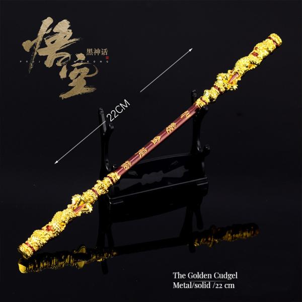 Monkey King Gold Hoop Ring Badge Three-piece Set for Game Periphery within Black Myth