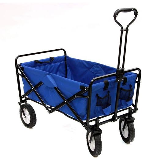 450lbs Heavy Duty Folding Double Decker Wagon With Brakes 400L Large Capacity 54 Extra Long All-Terrain Wheels For Camping Sports Shopping