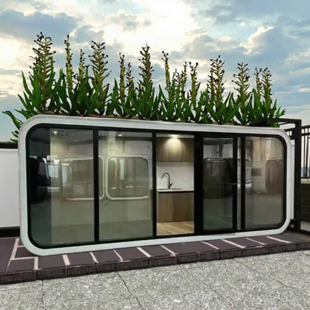 40ft High-Temperature Cold Resistance Capsule Container House for Hotels Apple Warehouses Vessel House Outdoor Home Office