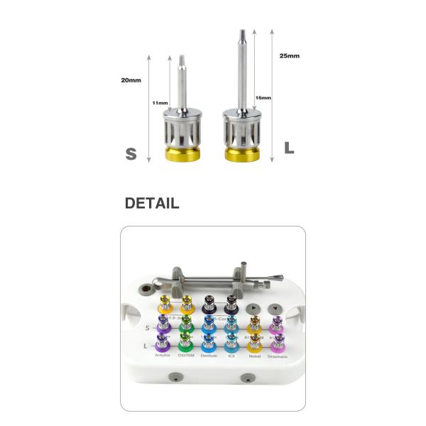 MINNO Dental Implant Screwdriver Set 10-70NCM Torque Wrench Repair Tools