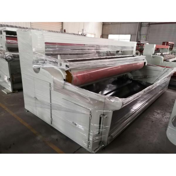 7KW Fabric Roll Slitter , Non Woven Fabric Roll Cutting Machine Horizontal