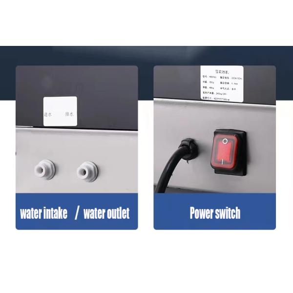 чернота 220В 50ХЗ машины льда нержавеющей стали 55КГ умная Сноулейк