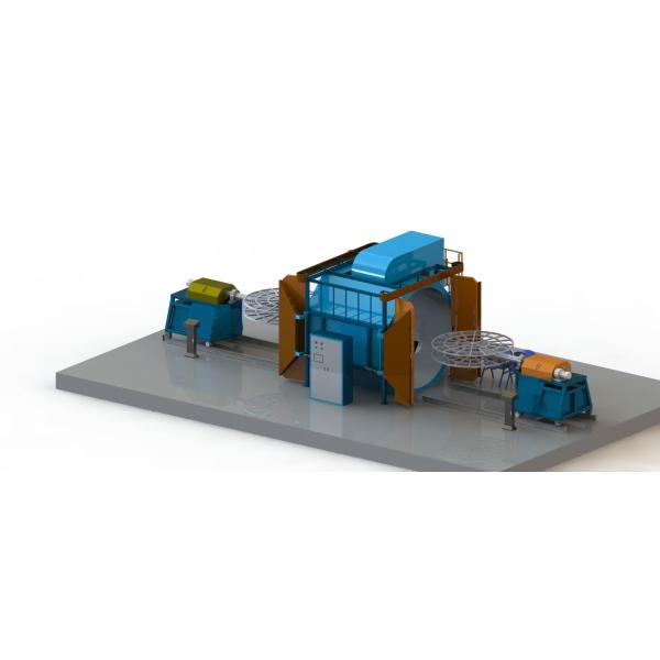 Machine de rotomoulding à navette de production entièrement automatique à vitesse de rotation avec 7,5 kW de puissance et 2,5 m de bras tournant