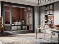 Swing Open Alumínio Casement Windows Impermeável E Leve