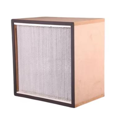 99.99% High Capacity Wood Frame HEPA Filter For Mashroom House