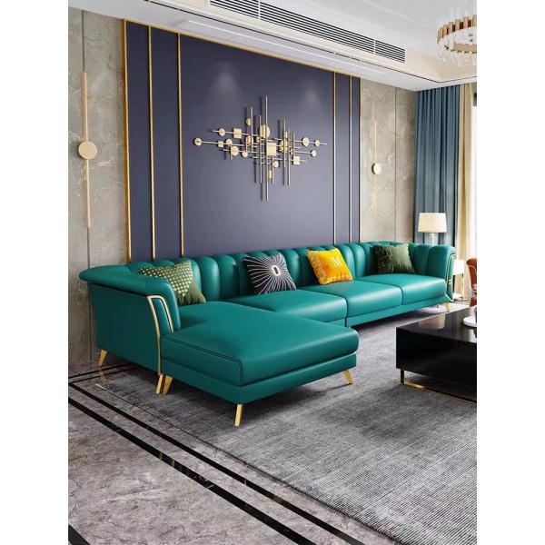 Canto nórdico luxuoso Sofa Hotel Home Modern de pano em forma de L