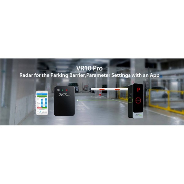 ZKTeco VR10 Pro 79 GHz Radar Assistant System with Bluetooth and RS485 Interfaces for Vehicle and Pedestrian Detection IP67 Weatherproof