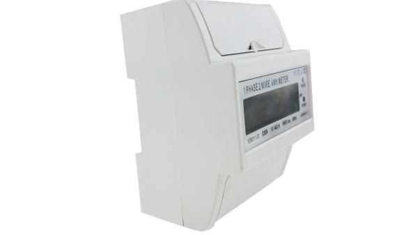 4 Modules Small Size Single Phase Energy Meter 50A KWH LCD Display Din Rail