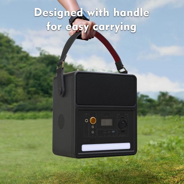 Universal Socket 800W Lithium Battery Solar Power Bank for Party Karaoke Outdoor Energy Supply
