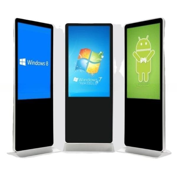 Alone standing 55 inch TFT LCD LED digital AD totem WIFI Android monitor
