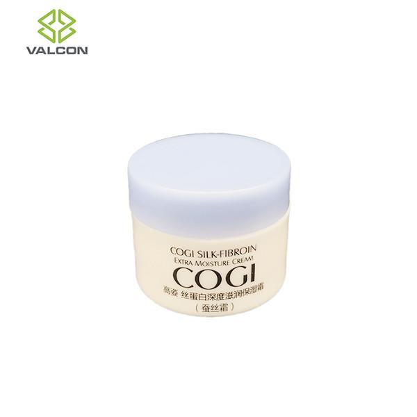 0.17 OZ Round Plastic Cosmetic Jars For Cream With Blue Screw Cap