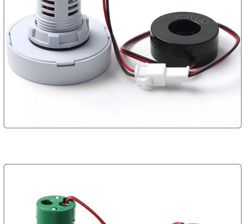 Dual Display LED Voltmeter and Ammeter Panel Meters with Small Digital Indicators AD112-50 Type