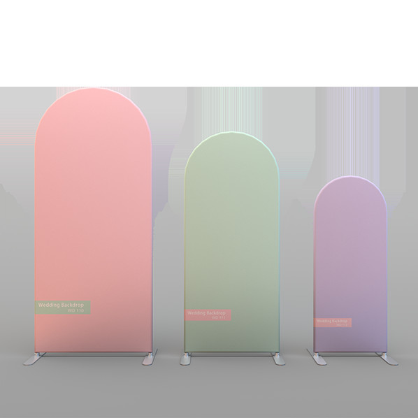 10FT EZ Tube Wedding Arch Backdrop Stand Frame Double-sided Cover Arch Backdrop Arch Wall Round  WD Kit105