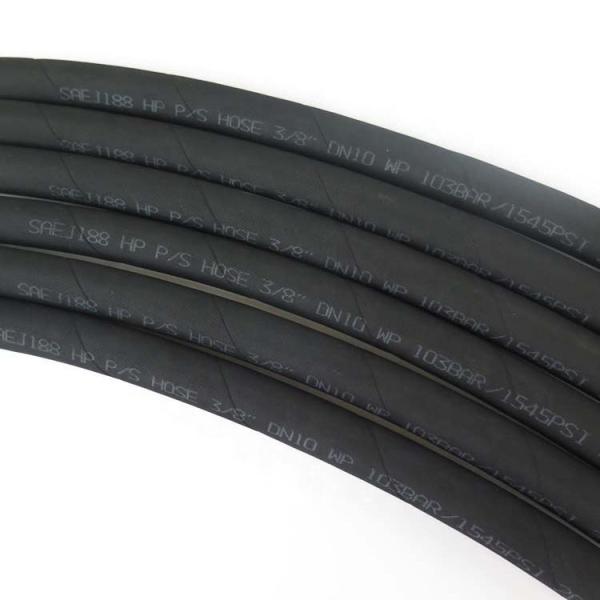 3/8 Inch Flexible Power Steering Hose Sae J188 , Excavator High Pressure Water Jet Hose