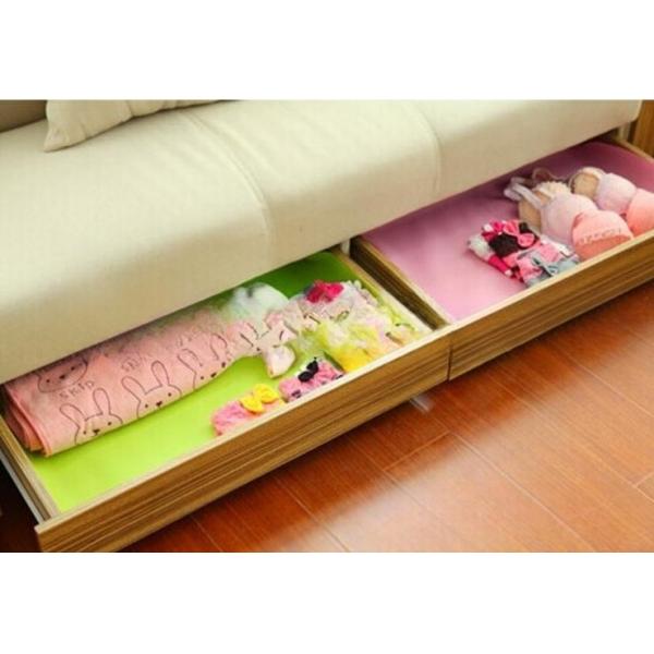 Alfombra de mesa plegable impermeable para el armario de la cocina el cajón del hogar almohadilla de plástico antideslizante