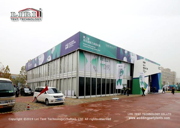 20m 30m 40m Hard Wall Thermal Roof Cube Structure Tent For Showroom