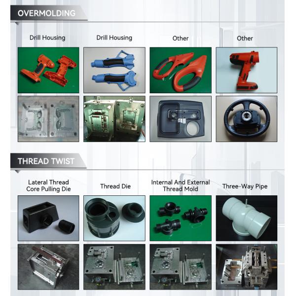 OEM PA PC PP PU PVC ABS Silicone Rapid Prototype Custom Parts Service Mould Rubber Plastic Injection Molding And Assembl