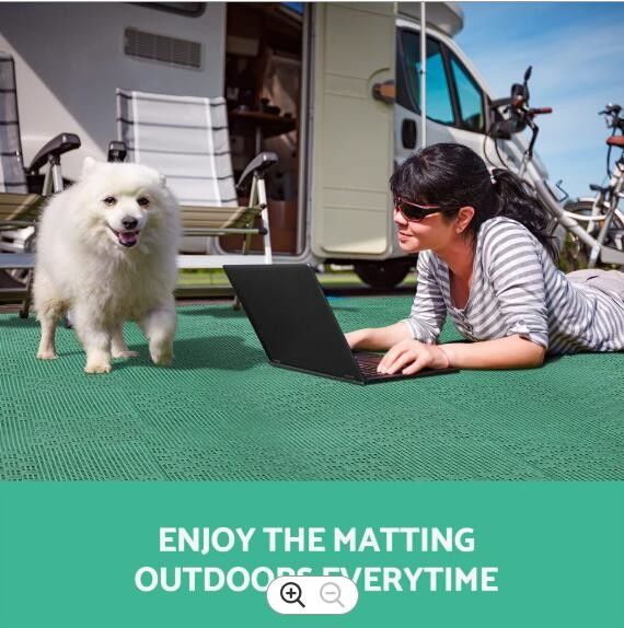 Нескользящий 600 гсм ПВХ наружной кемпинговый коврик для караванного парка