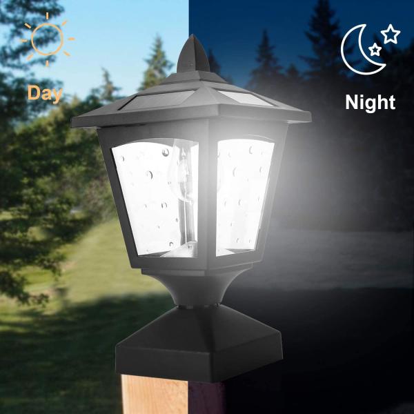 Waterproof IP65 Outdoor Solar Post Light For Yard Lawn Driveway Walkway