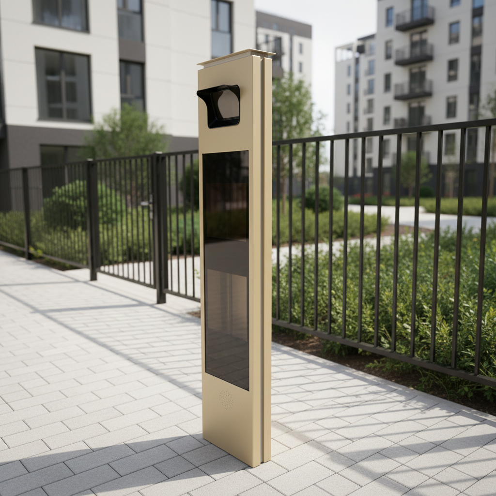 Anti Pinch LPR Parking System , Parking Lot Security Vehicle License Plate Recognition System