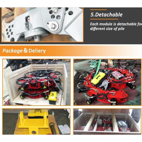 Big Crush Breaker Round / Square Hydraulic Concrete Pile Head Cutter