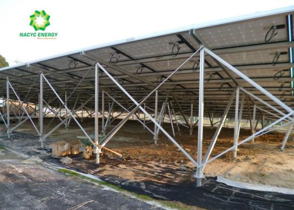 Sistema solar à terra de alumínio da montagem na entrega rápida da fonte do curto período de tempo