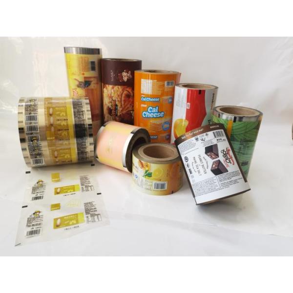Plastic Foil Printed Laminated Rolls Film Food Packaging For Snack
