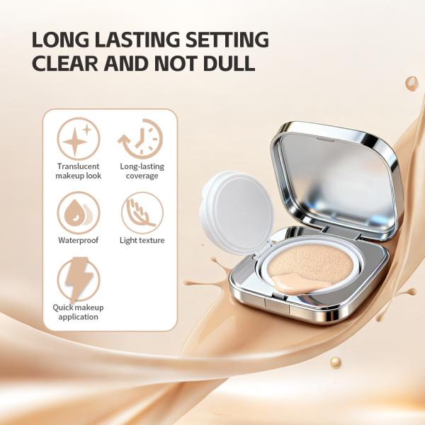Own Brand OEM Vegetarian Foundation BB/CC Powder Waterproof Cushion Foundation and Moisturizing Face Cream