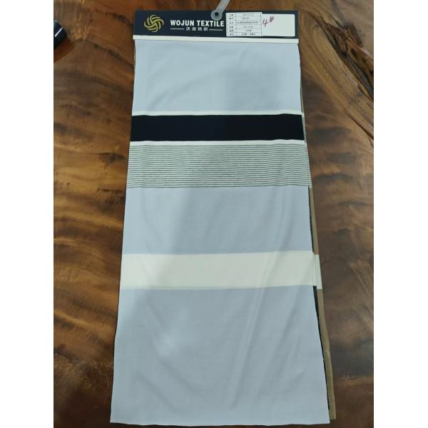 Чистый хлопок и эластичный экологически чистый и удобный для кожи полосатый материал для повседневной носки