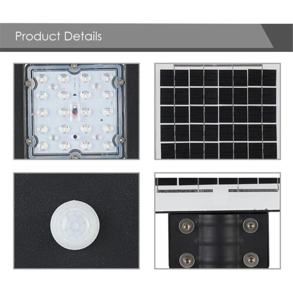 Водостойкий интегрированный солнечный светлый уличный фонарь с датчиком движения