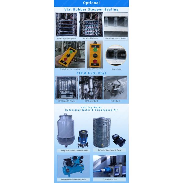 CE Approval 100Kg Freeze Dryer Pharma Pharmaceutical -75°C 10m2 Shelf Area