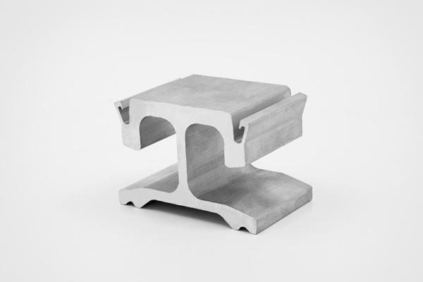 Mechanical Polishing Aluminum Extrusion Profiles For Conductor Guide Rail Parts