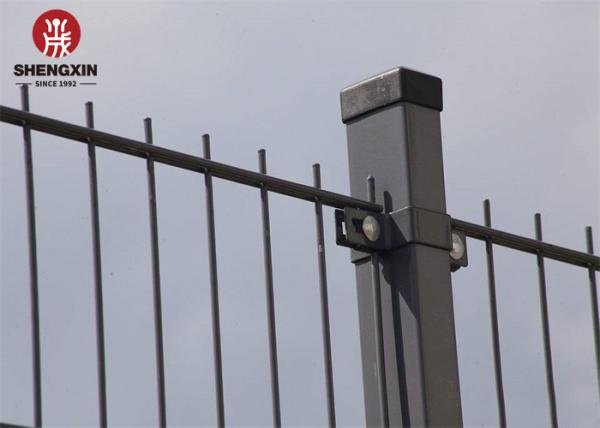 Self Locking 2.2m Double Wire Fence Low Carbon Steel Wire