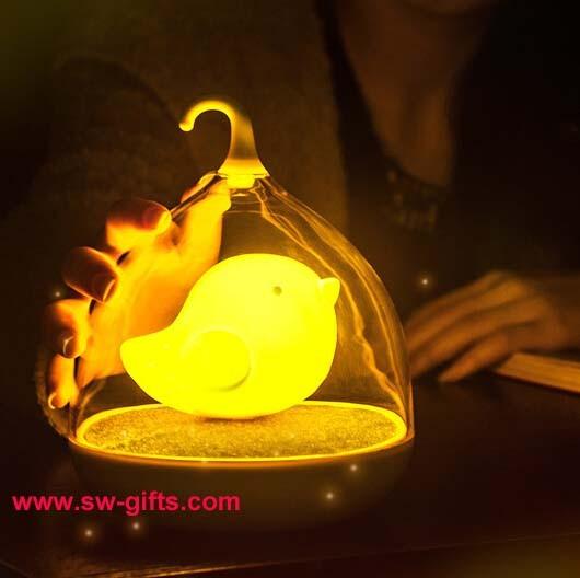 Hand Held Dimmable Night Light Kids Gift Romantic Birdcage Touch Sensor Control Lamps LED