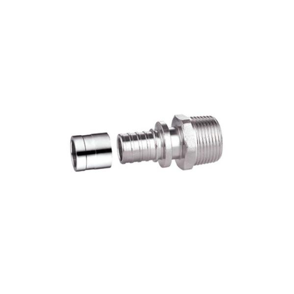 Custom Male Straight Connector PF4002 Brass PEX Pipe Connector
